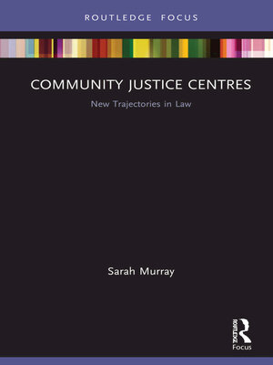 cover image of Community Justice Centres